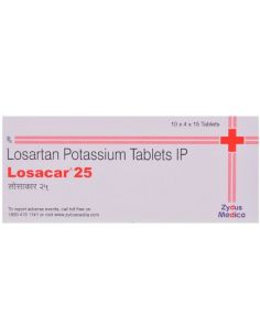 Losacar 25mg with Losartan potassium