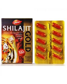 Shilajeet Gold Capsules Dabur with Theophylline