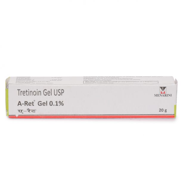 A Ret Gel 0.1% (Tretinoin gel) (20gm) with Tretinoin Gel USP
