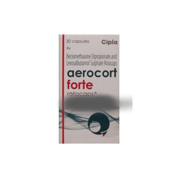 Aerocort Forte Rotacaps 200/100mcg with Levosalbutamol / Levalbuterol