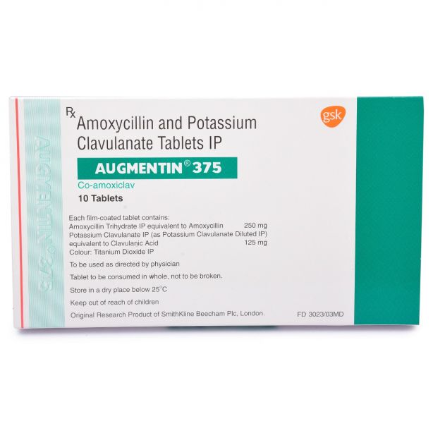 Augmentin 375 with Amoxycillin