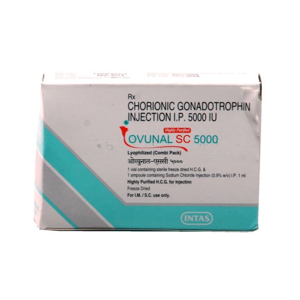 Ovunal SC 5000 i.u. with Human chorionic gonadotropin