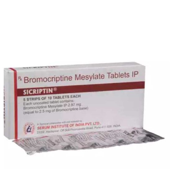 Sicriptin 2.5 mg with Bromocriptine Mesylate