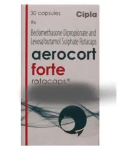 Aerocort Forte Rotacaps 200/100mcg with Levosalbutamol / Levalbuterol
