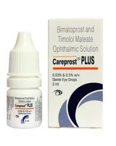 Careprost Plus Eye Drop 3ml with Bimatoprost + Timolol