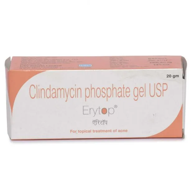 Erytop 1% Gel 20gm with Clindamycin Phosphate Gel