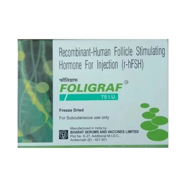 Foligraf 75 IU with Urofollitropin (150IU)