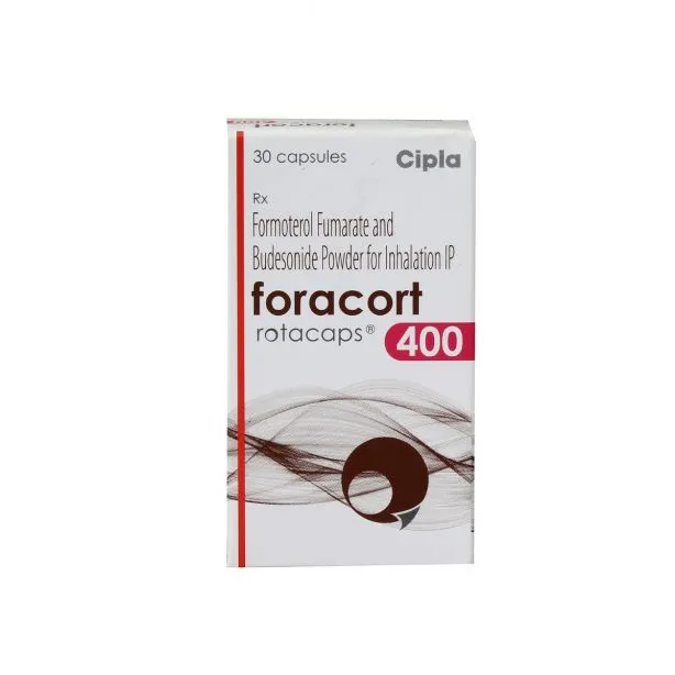 Foracort Rotacaps 400 mcg 6 mcg with Budesonide + Formoterol Fumarate