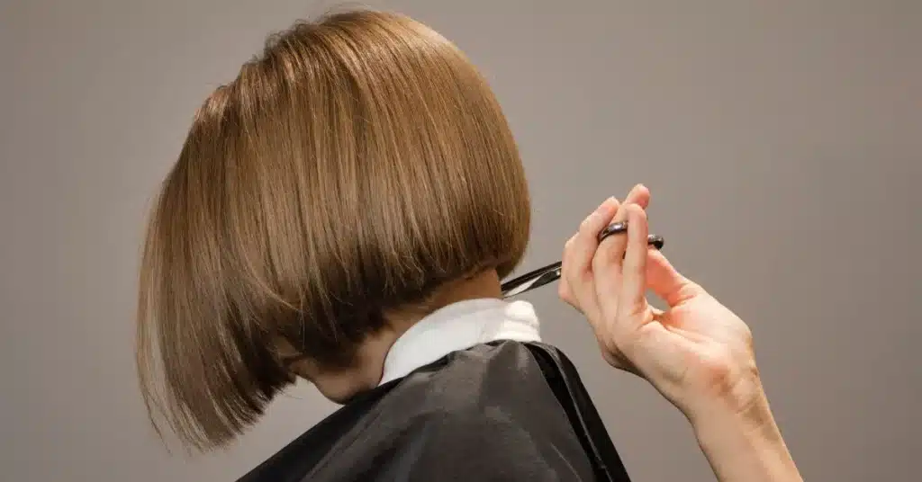 Bob haircut can shape to hair thinning