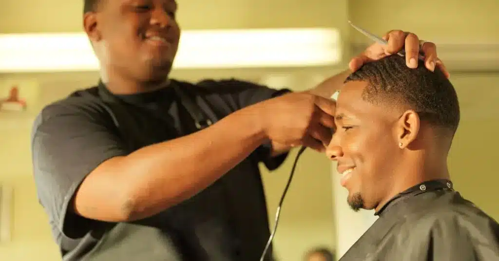 Buzz haircut in men