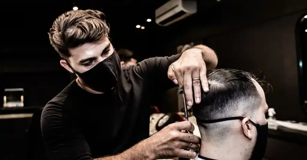Crew haircut for thinning hair in men