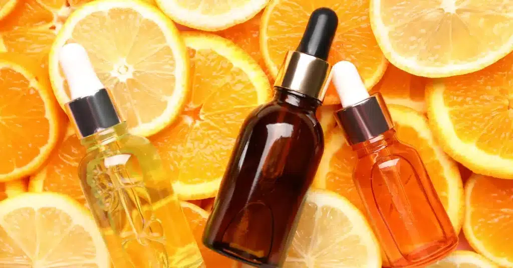 Citrus fruits serum oil