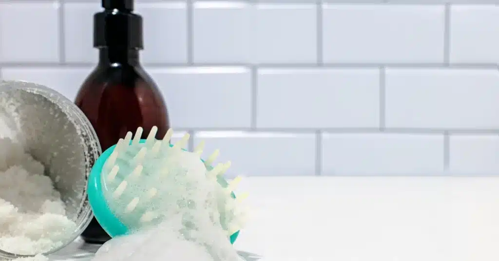 Scalp scrub and brush