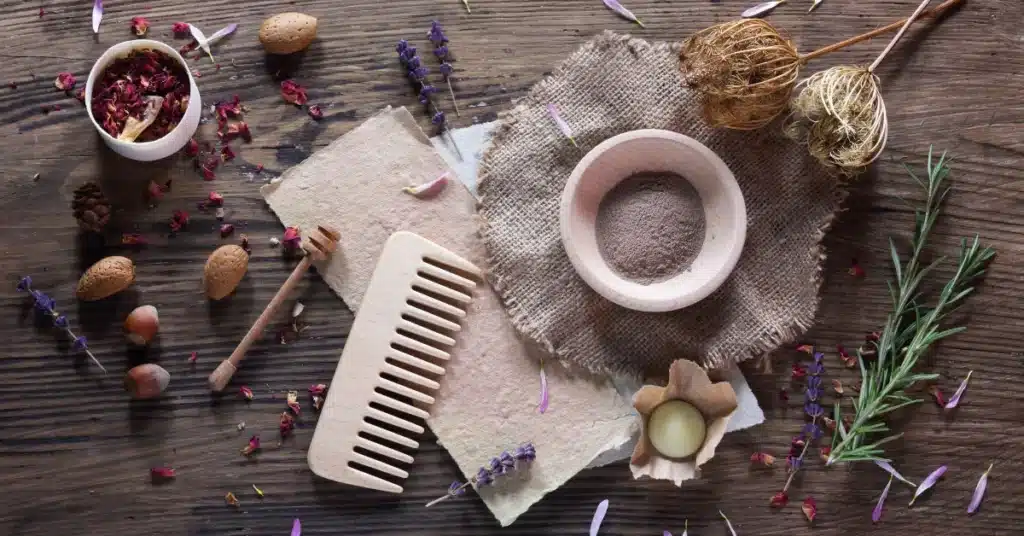 Organic homemade herbal hair care