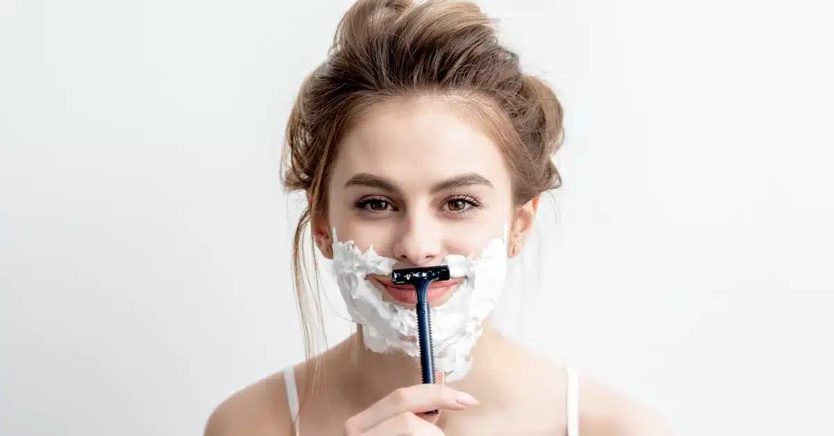 Hirsutism can develop facial hair in women